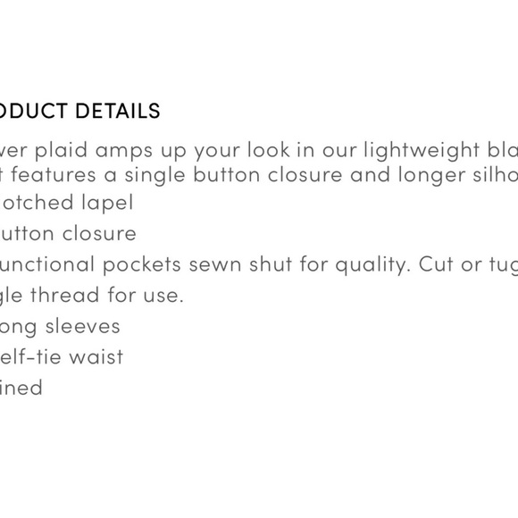 NWT Torrid Longline Power plaid houndstooth belted coat / blazer 2X 18-20 - Picture 10 of 10